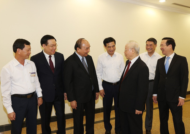 Tổng Bí thư Nguyễn Phú Trọng và các lãnh đạo Đảng, Nhà nước đến dự hội nghị